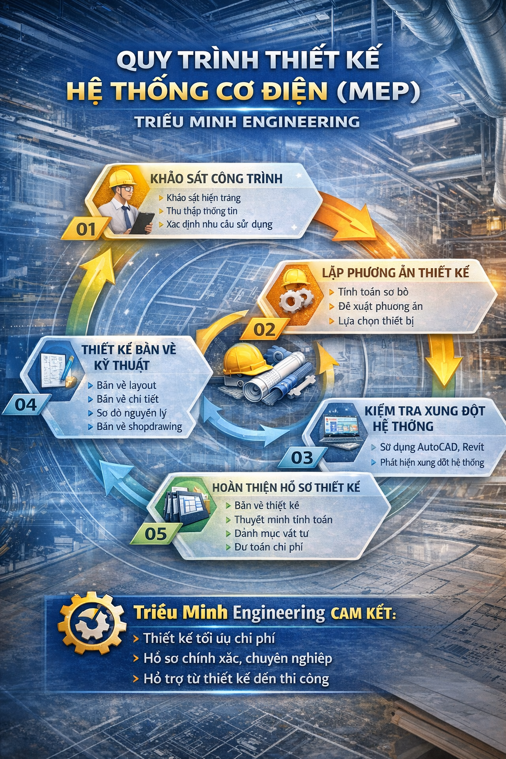 quy trình thiết kế mep