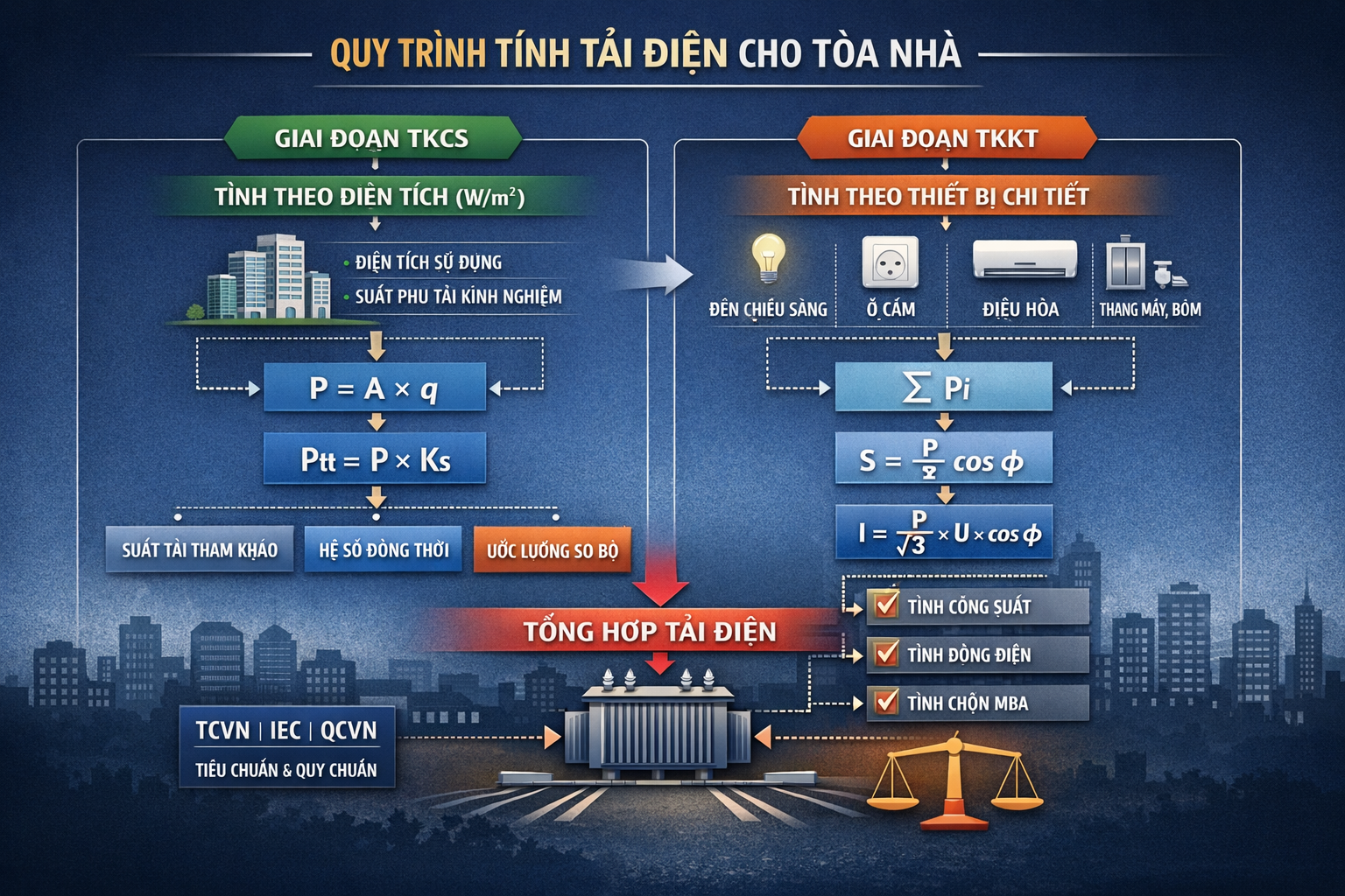 BẢNG TÍNH TẢI ĐIỆN