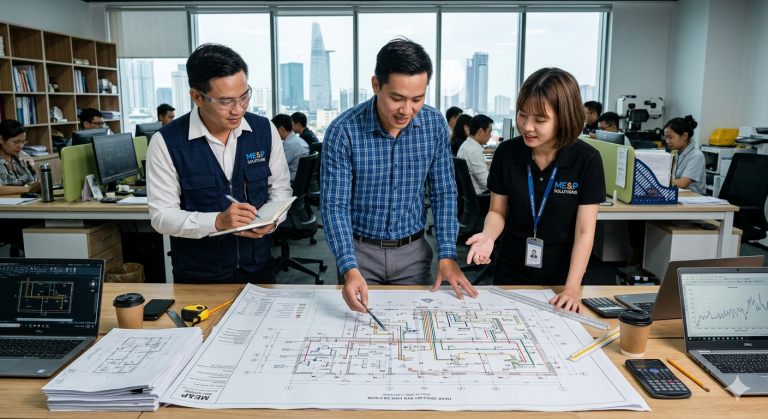 3 BƯỚC CƠ BẢN TRONG THIẾT KẾ MEP
