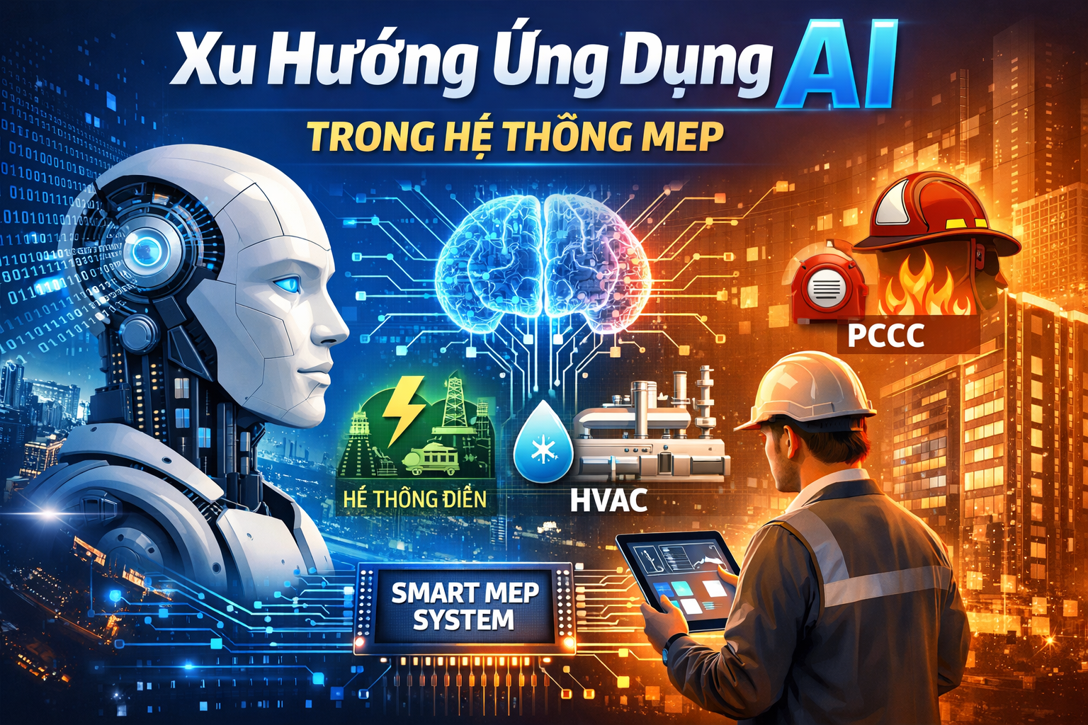 XU HƯỚNG ỨNG DỤNG AI TRONG HỆ THỐNG MEP