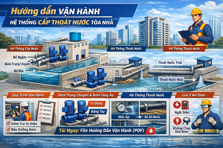 Hướng dẫn vận hành hệ thống cấp thoát nước
