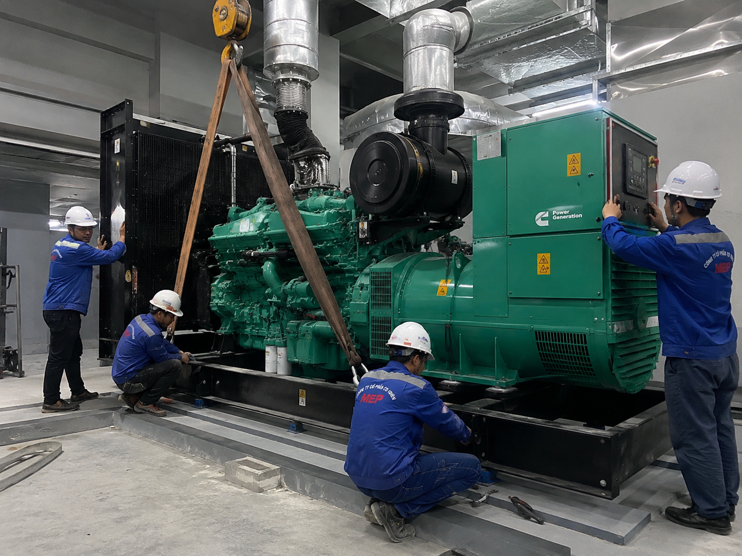 BIỆN PHÁP THI CÔNG MÁY PHÁT ĐIỆN