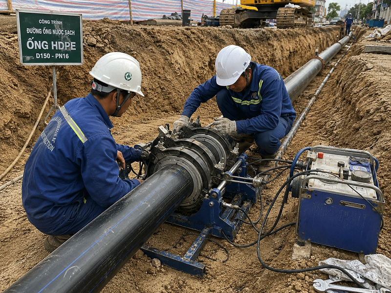 BIỆN PHÁP THI CÔNG ỐNG HDPE