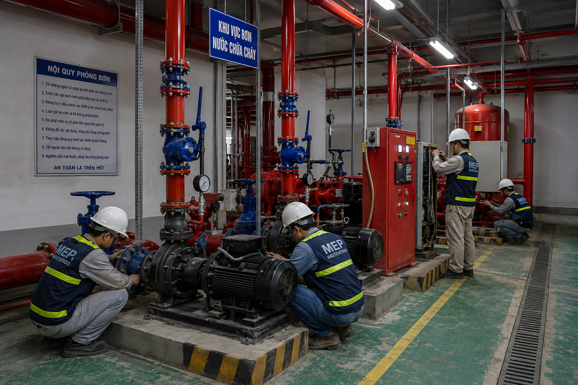 TÍNH TOÁN CHỌN BƠM TRONG HỆ THỐNG MEP