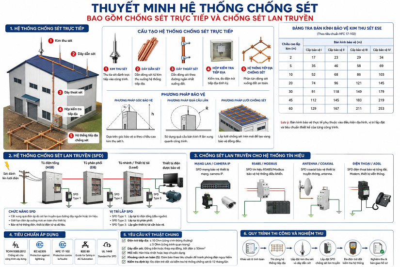 Thuyết minh hệ thống chống sét