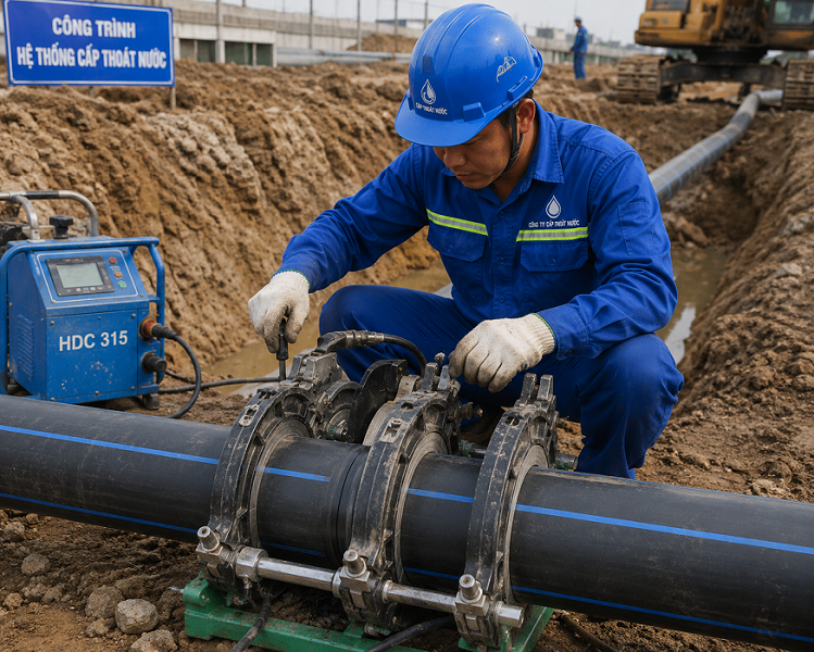 Biện pháp thi công cấp thoát nước hạ tầng