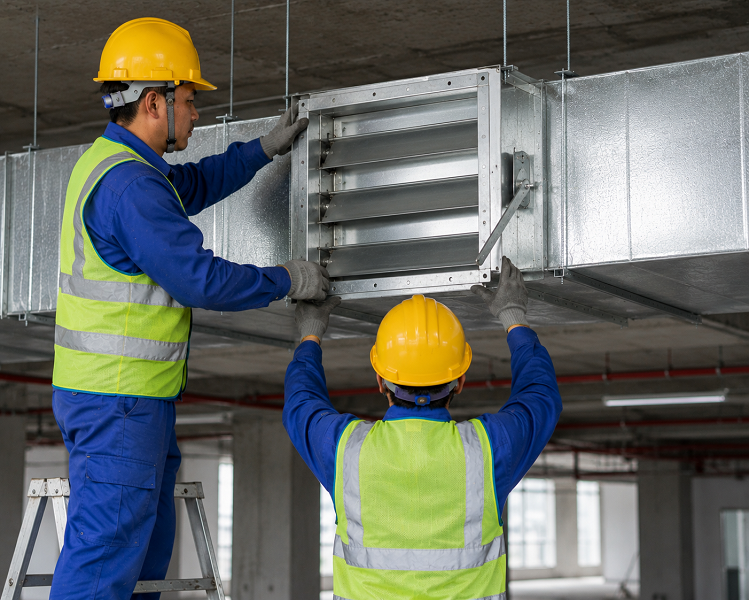 Biện pháp thi công lắp đặt van gió