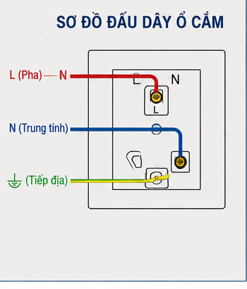thi công ổ cắm