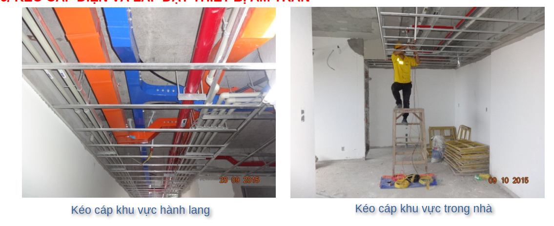 Quy trình phối hợp cơ điện và xây dựng